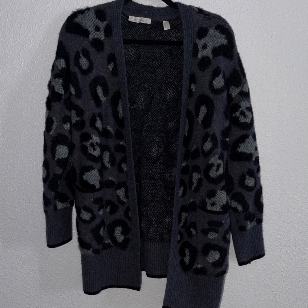 Blue Cheetah Cardigan